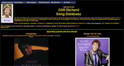 Desktop Screenshot of cliffrichardsongs.com
