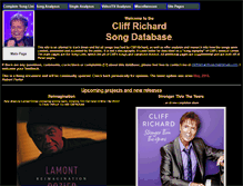 Tablet Screenshot of cliffrichardsongs.com